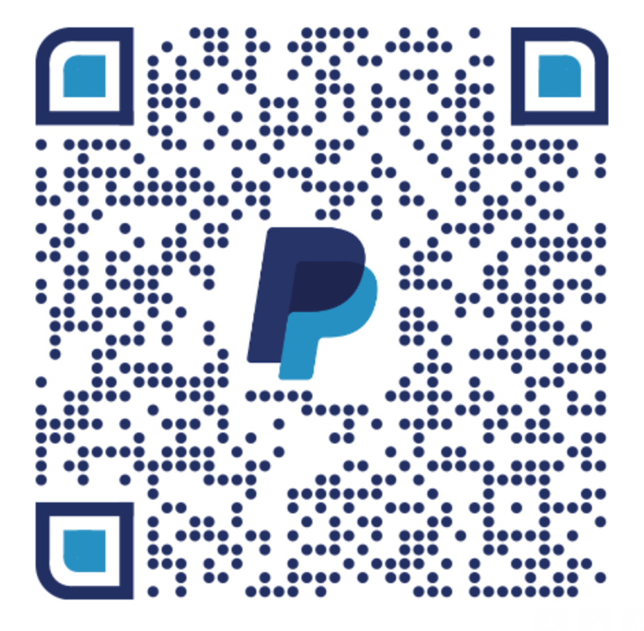 PayPal QR code — scan with your phone camera to donate
